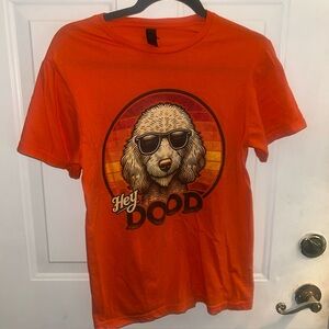 Hey Dood Golden Doodle Unisex 100% Cotton Tshirt Size Small